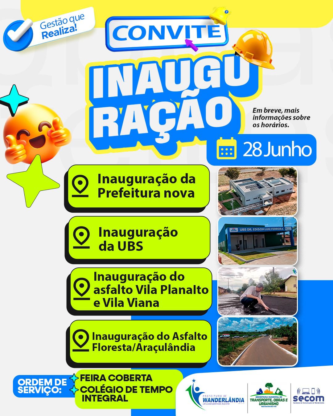 Prefeitura de Wanderlândia. Olha essa mega programação, gestão que realiza.